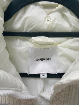 Chaleco Desigual Blanco Roto Talla M