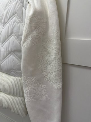 Chaleco Desigual Blanco Roto Talla M