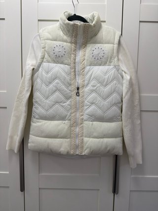 Chaleco Desigual Blanco Roto Talla M