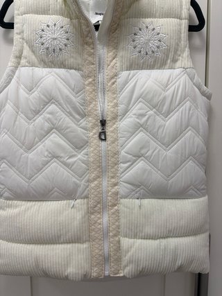Chaleco Desigual Blanco Roto Talla M