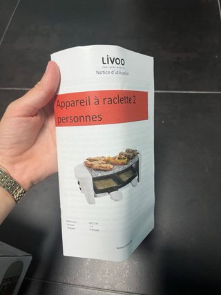 Raclette LIVOO nueva