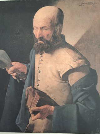 Lámina Santo Tomás de Georges de la Tour.