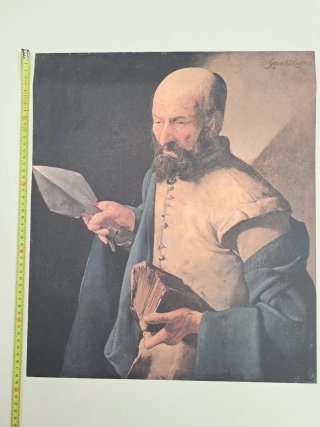 Lámina Santo Tomás de Georges de la Tour.