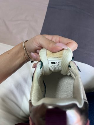 Zapatillas Mustang Mujer Beige y Verde