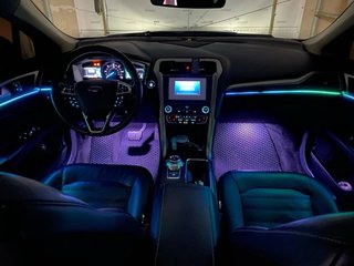 Instalación de iluminación ambiental LED luces