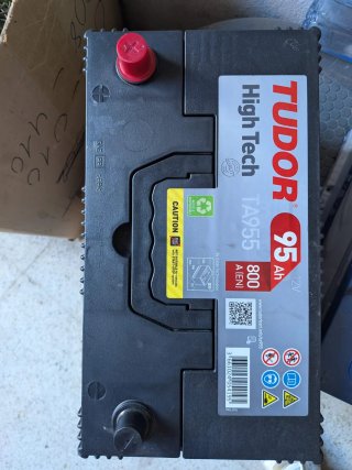 Batería Tudor TA955 95Ah 800A