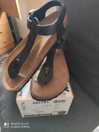 Sandali Birkenstock Nere Tg. 39 modello Kairo,
