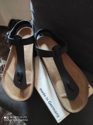 Sandali Birkenstock Nere Tg. 39 modello Kairo,