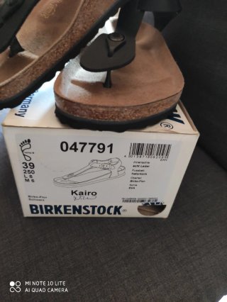 Sandali Birkenstock Nere Tg. 39 modello Kairo,