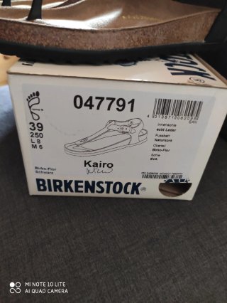 Sandali Birkenstock Nere Tg. 39 modello Kairo,