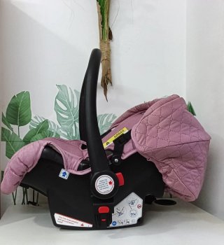 Silla de coche para bebé rosa