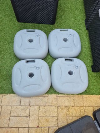Soportes para sombrilla de terraza (4uds)