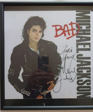 Quadro scansione Autografo Michael Jackson con COA