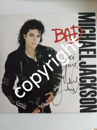 Quadro scansione Autografo Michael Jackson con COA