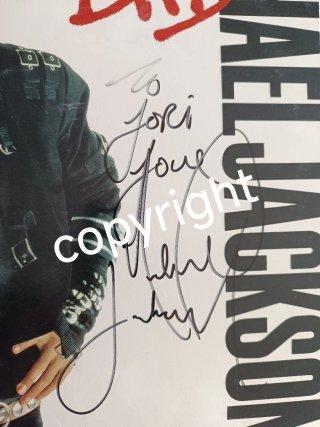 Quadro scansione Autografo Michael Jackson con COA