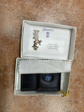 Monedero Lladro cuero Negro Sin Uso
