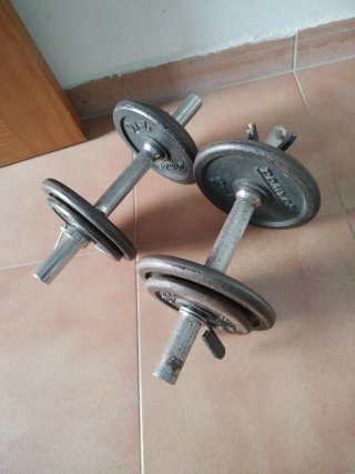 Mancuernas de gimnasio