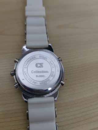 Reloj Silicona Blanco Impermeable (Urge)