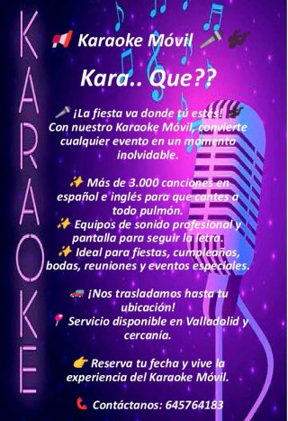Karaoke Móvil para Fiestas y Eventos