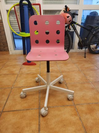 Silla estudio infantil rosa