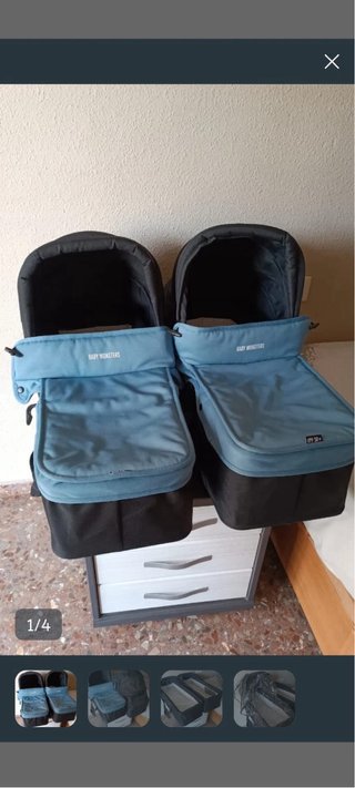 Carrito Gemelar Baby Monster Easy Twin