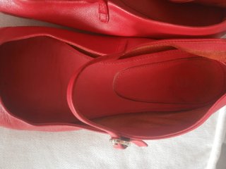 Manoletinas Zara Rojas Talla 38