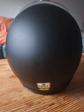 Casco Moto Custom Negro Mate