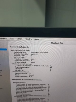MacBook Pro M2 Plata/Gris Espacial 8 RAM  y 1TB