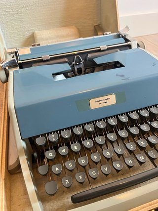 Máquina Escribir Olivetti Studio Deluxe Azul