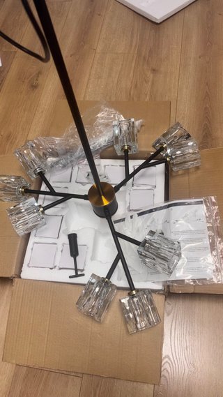Lampadario Sputnik 9 luci cristallo