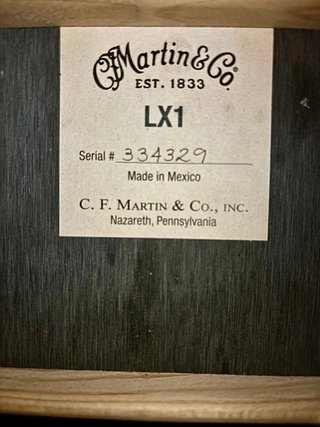 Guitarra Acústica Martin & Co LX1 (Little Martin)