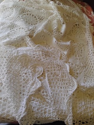 Copriletto pizzo bianco