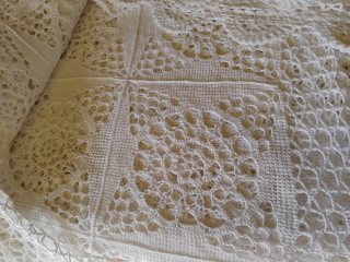 Copriletto pizzo bianco