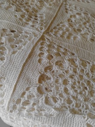 Copriletto pizzo bianco