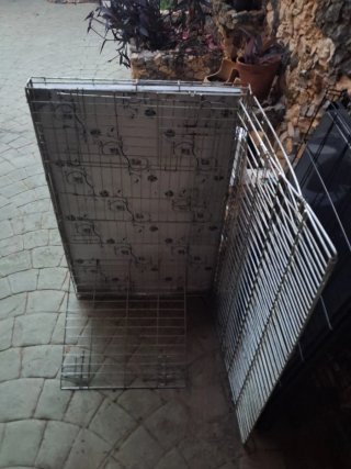 Jaula metálica perros grandes 90x58cm