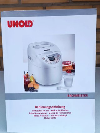 Panificadora UNOLD alemana