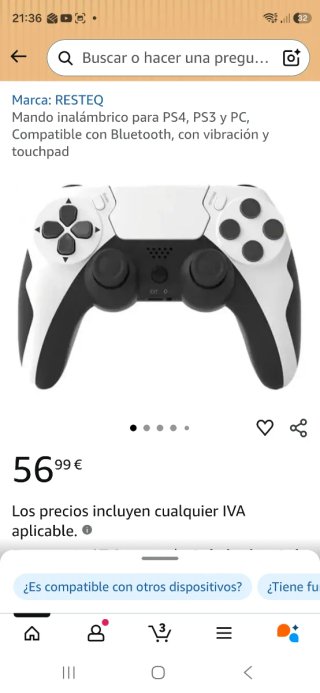 Mando PS3/PS4/PC Sony