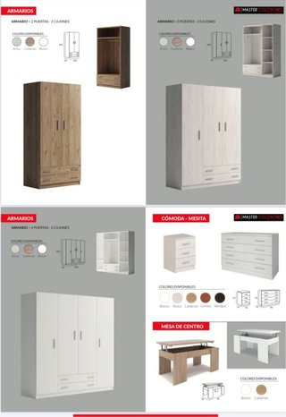 Armario 4 puertas de madera 295€ entrega gratis