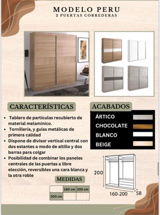 Armario 4 puertas de madera 295€ entrega gratis