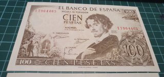 2 Billetes 100 Pesetas 1965/1970 SC