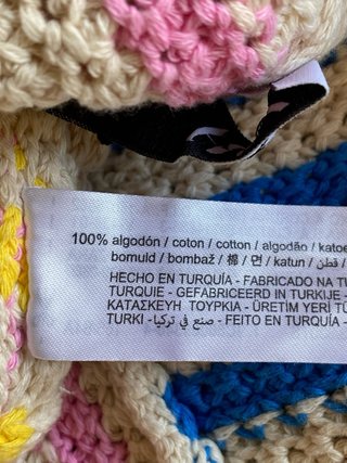 Top Zara Crochet Rayas Talla S