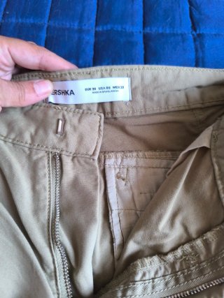 Pantalón bombacho beige
