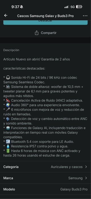 Samsung Galaxy Buds3 Pro Nuevos