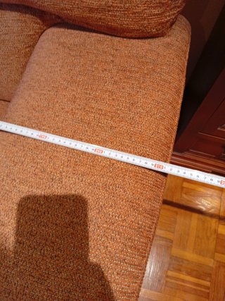 2 Sofás de salón beige y marrón