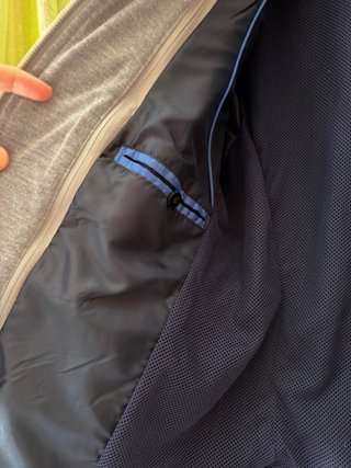 Blazer Zara con cappuccio rimovibile blu