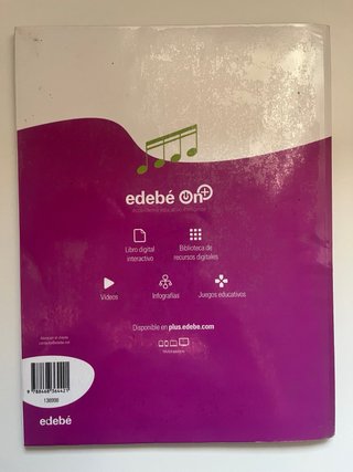 1 libro de MUSICA, 4 de Primaria, Ed. Edebé