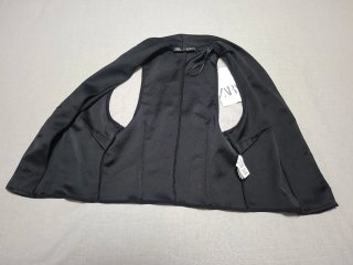 Chaleco Zara Negro Mujer