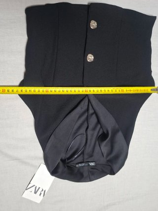 Chaleco Zara Negro Mujer