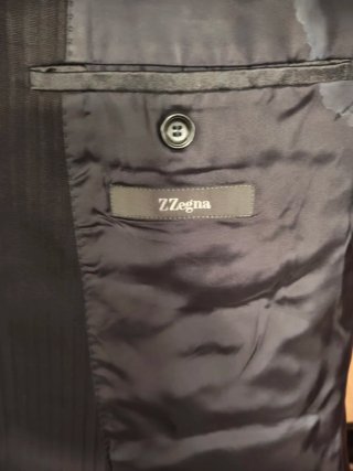 Traje Zegna Negro Hombre