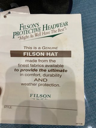 Cappello Filson arancione e marrone